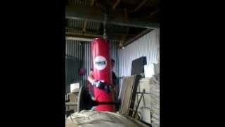 punching my new heavy bag