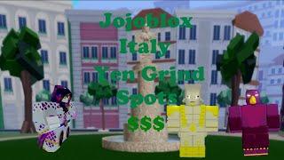 Jojo Blox Italy Grinding Spots for Yen