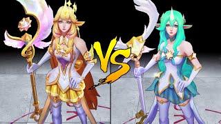 Prestige Star Guardian Soraka vs Star Guardian Soraka Skin Comparison Spotlight (League of Legends)