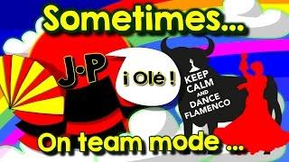 Agario, sometimes on team mode... Olé !