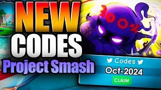 Project Smash CODES - ROBLOX OCTOBER 2024