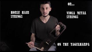 Tagelharpa by Jack Harps | Horse hair vs Viola metal strings