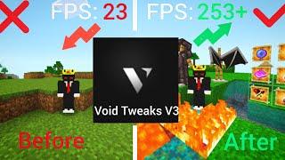 Void Tweaks V3 (FPS BOOST) For MCPE 1.21 || How to fix lag in minecraft pe 1.21