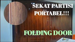 PVC Folding Door, PRAKTIS, Sekat ruangan dengan sistem buka tutup