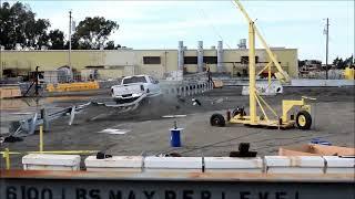 With Sound & Real Time: Maxtension Guardrail Crash Test 3-35 with Pickup Panning