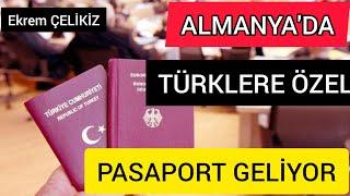 Almanya'da Türklere Özel Pasaport Geliyor