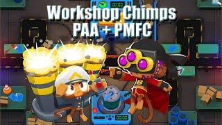 BTD6 Workshop Chimps with Pop and Awe and Plasma Monkey Fan Club