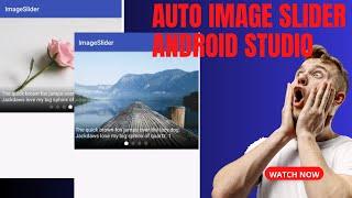 Auto Image Slider in android studio kotlin || Android image slider Coding With Hammad