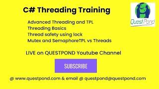 C# Threading Training | C# Interview Questions | Csharp Thread Step by Step | C# Threading Tutorial