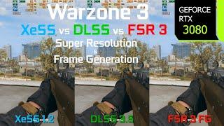 Call of Duty Warzone 3 FSR 3 Frame Generation Update | RTX 3080 1440p XeSS 1.2 vs DLSS 3.5 vs FSR 3