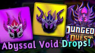 Dungeon Quest Abyssal Void Drops + Level 244 | Roblox