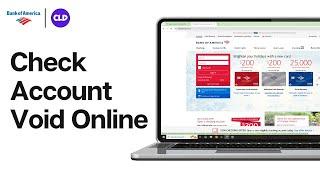 How to Get Void Check Online From Bank of America