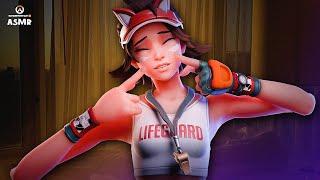 COZY BATTLE KIRIKO  OVERWATCH 2 ASMR GamingWhispering, Rain Sounds, Soft Voice