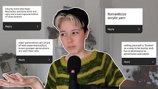 Reacting to Your Crochet + Knit HOT TAKES part 2