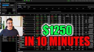 Watch MILLIONAIRE TRADER Selling Put Options Live Trading! (Selling Put Options For Beginners)