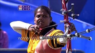 Dola Banerjee wins Bronze at Women's Archery at the XIX Commonwealth 2010