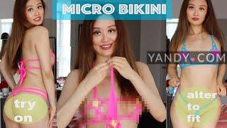 Yandy micro bikini try on haul review, make them even smaller!