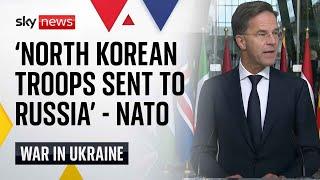 NATO confirms North Korean troops are being sent to Russia to fight Ukraine - Speech in full