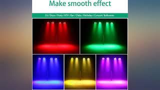 U`King LED Par Lights DJ Stage Light RGB 36 LED with Sound Activated Remote Control review