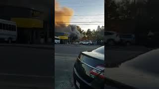 Fire at Meineke in Wareham