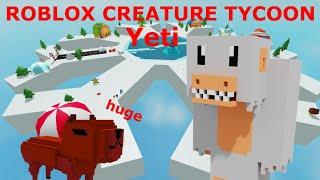 Roblox creature tycoon - how to unlock Yeti