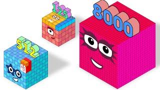 Cube Numbers - Numberblocks 1 to 8000!