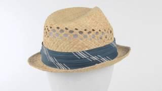 Cov-Ver Stingy Brim Fedora Hat - Raffia Straw (For Men and Women)