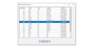 How to Export Selected Records from Datagridview to Excel - VB.net