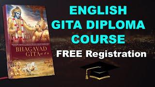 REGISTER for FREE Bhagavad Gita Diploma Course in English | Madhusudana Visnu Das | Hare Krsna TV