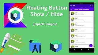 When Scrolling Floating Acting Button Show/Hide in Jetpack Compose | Android | Kotlin | Make it Easy