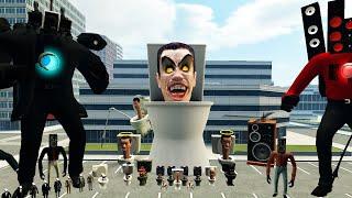 NEW CAMERAMAN ARMY VS SKIBIDI TOILET FAMILY VS SPEAKERMAN BOSSES!! (Garry's Mod)