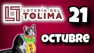 Resultado LOTERIA DEL TOLIMA Lunes 21 de Octubre de 2024