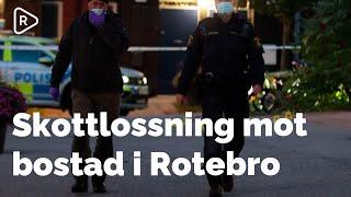 Skottlossning mot fastighet i Rotebro, norr om Stockholm