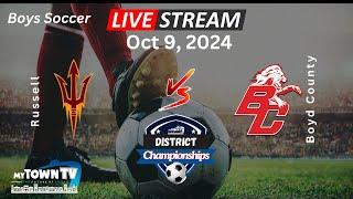 63rd District Boys Soccer Championship Boyd County vs Russell