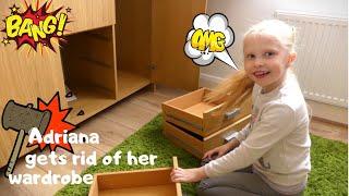 Adriana Gets Rid Of Old WARDROBE | Adriana and Markus adventure