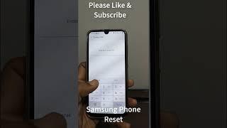 How to Factory Reset Samsung Phone | Samsung Mobile Phone Reset Kaise kare #ytshorts #shortvideo