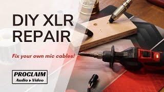 Proclaim AV Shop: XLR Mic Cable Repair