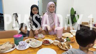 Hari pertama buka puasa,lambat lagi ke mama?