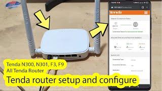 Tenda router setup through mobile