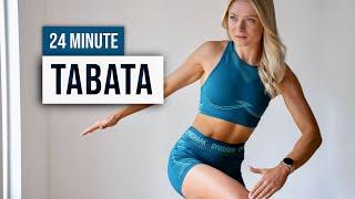 24 MIN TABATA HIIT Full Body & Abs - Super Sweaty Home Workout - No Equipment, No Repeat