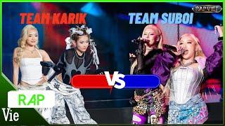 So tài 2 tiết mục của DANMY - V# team Karik và Saabirose - Queen B team Suboi tại Rap Việt 2024