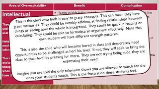 Overexcitabilities Introduction