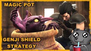 CRISIS CORE FFVII - GENJI SHIELD LOCATION /  STRATEGY [MAGIC POT]