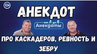 Анекдот про каскадеров, ревность и зебру