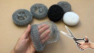 Look What I Did With the Steel Scourer! Recycle! DIY!