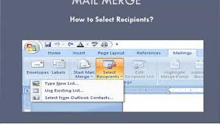 Selecting Data Source for Mail Merge| CSEC EDPM