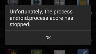 unfortunately the process android.process.acore has stopped miui