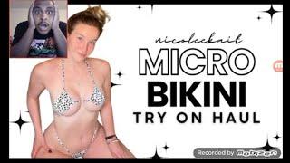 Micro Bikini, try on haul | Nicole Kait (REACTION)