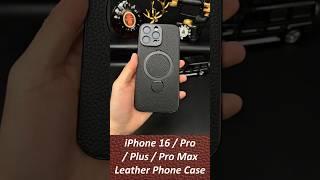 iPhone16 Pro/Pro Max Genuine Leather Phone Case #iPhone16pro #iPhone16promax #leather #phonecase