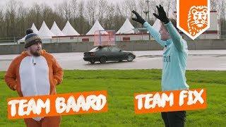 CROSSBAR CHALLENGE MET EEN RACENDE AUTO – TEAM FIX vs. TEAM BAARD